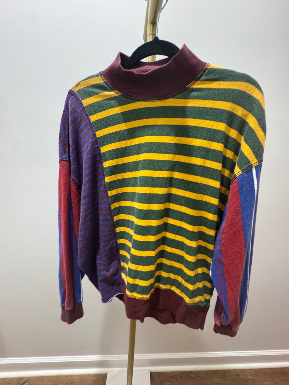 BDG Urban Outfitters Multicolor Striped Crewneck Sweater says XS but fits Med.